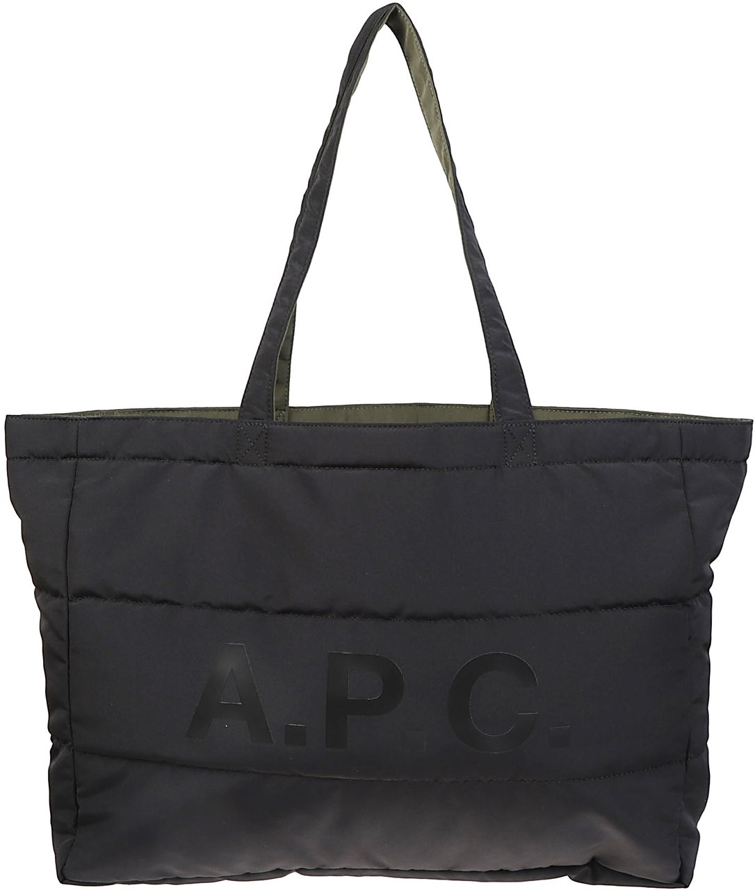 A.P.C. Diane Reversible Shopping Bag Green Groen