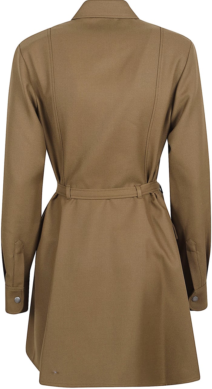 A.P.C. Structured Short Coat with Pointed Collar Bruin
