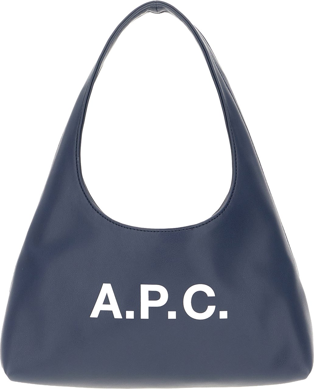 A.p.c. Blue recycled leather shoulder bag Blauw