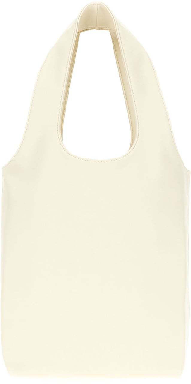 A.P.C. A.p.c. Ivory synthetic leather small Ninon shopping bag Zwart