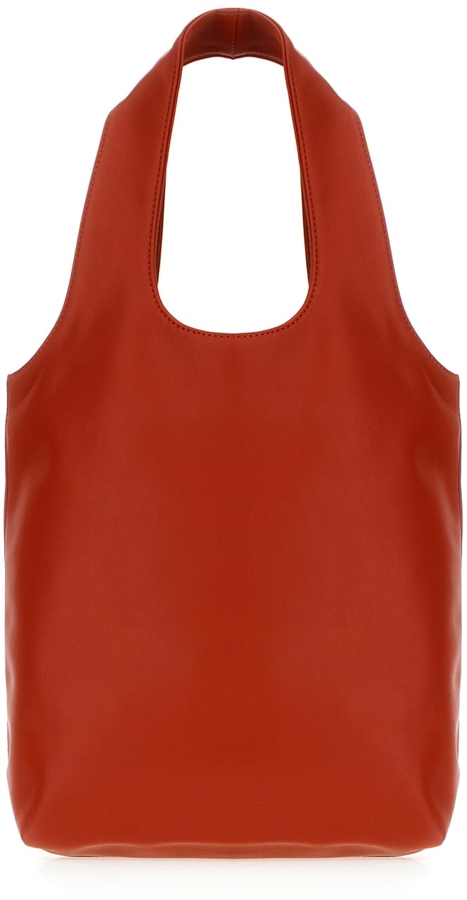 A.P.C. A.p.c. Cognac synthetic leather small Ninon shopping bag Rood