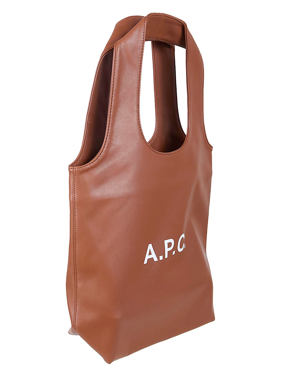 A.P.C. Recycled Leather-Effect Tote Bag Bruin
