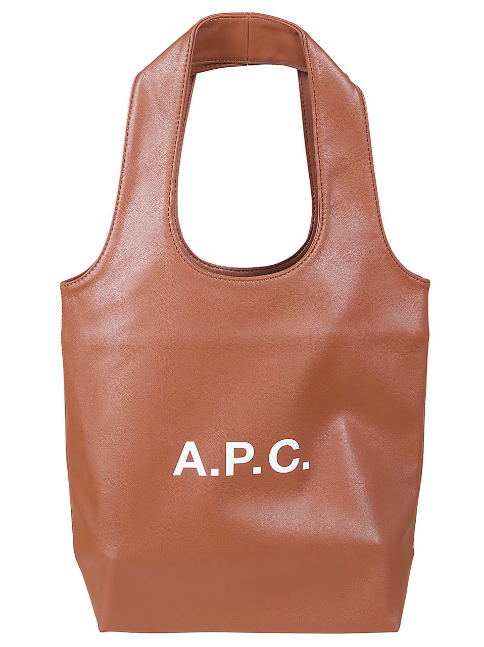 A.P.C. Recycled Leather-Effect Tote Bag Bruin