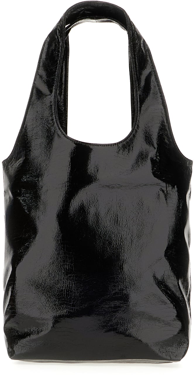 A.P.C. A.p.c. Black vinyl shoulder bag Zwart