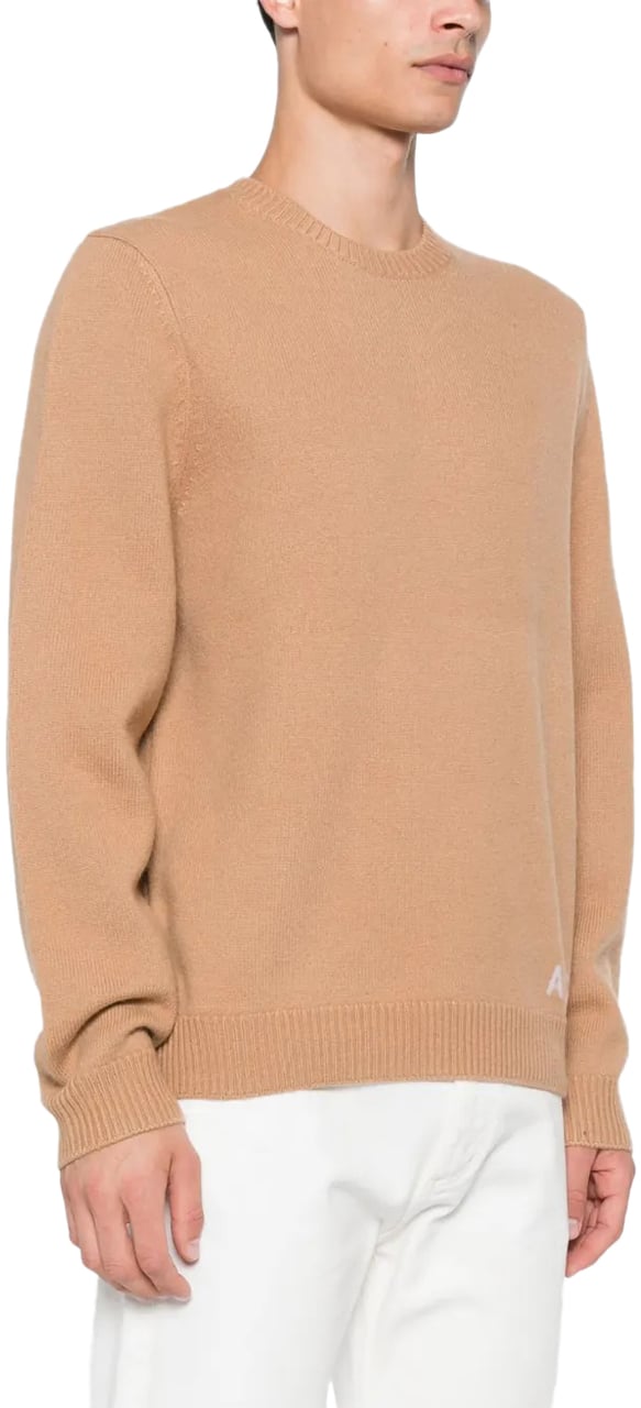 A.P.C. pull en maille intarsia Beige