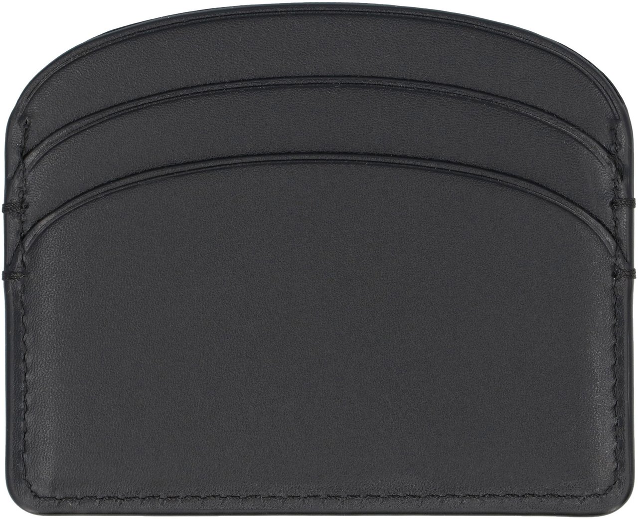 A.P.C. Lune Leather card holder Zwart