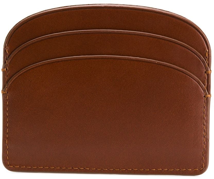 A.P.C. porte-cartes demi-lune brown Bruin