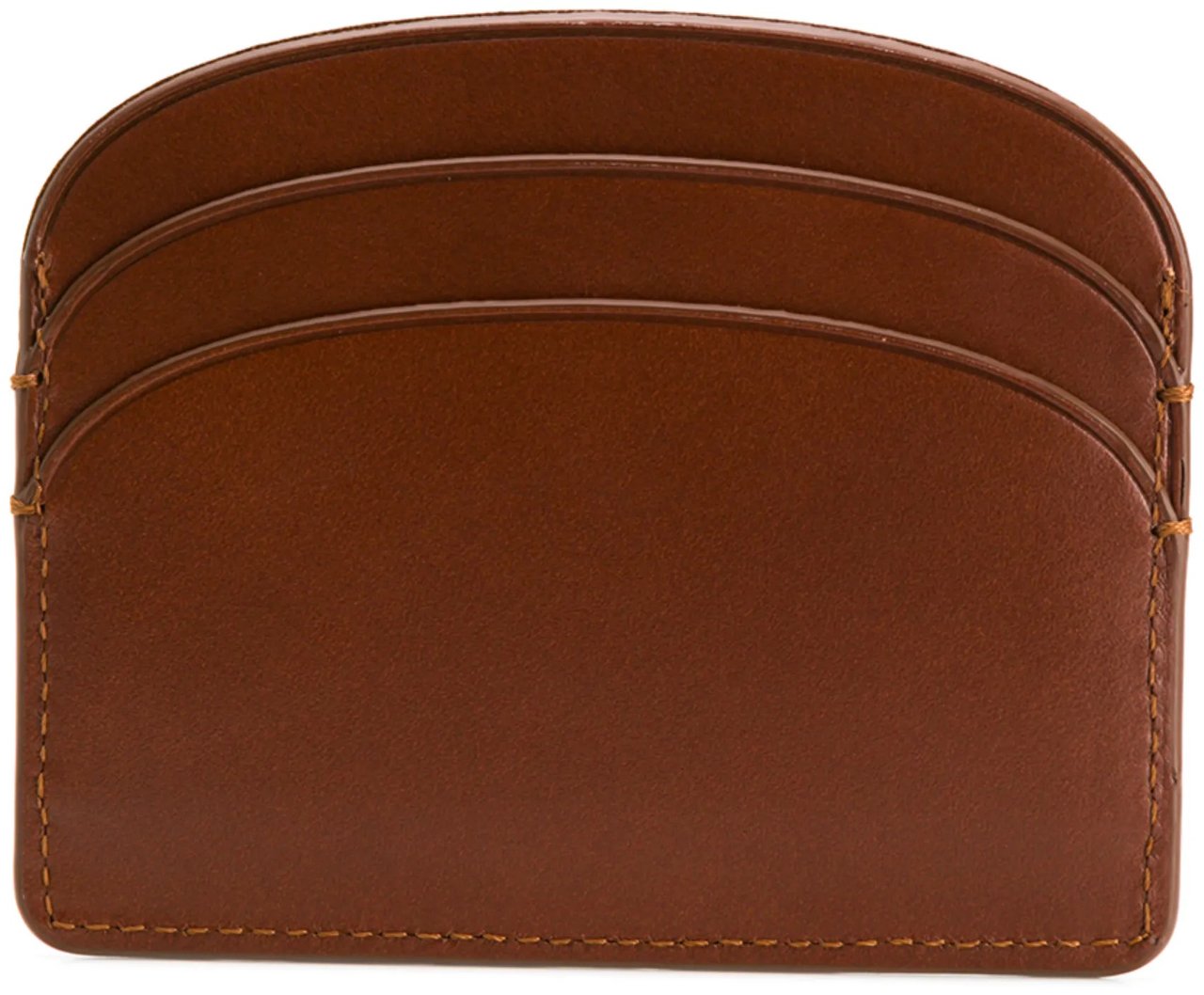 A.P.C. porte-cartes demi-lune brown Bruin