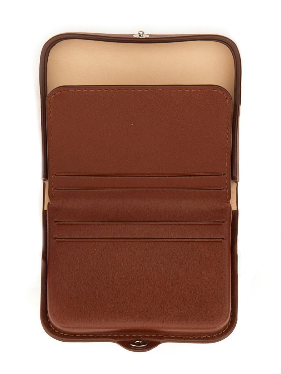 A.P.C. Josh Compact Leather Coin Wallet Bruin