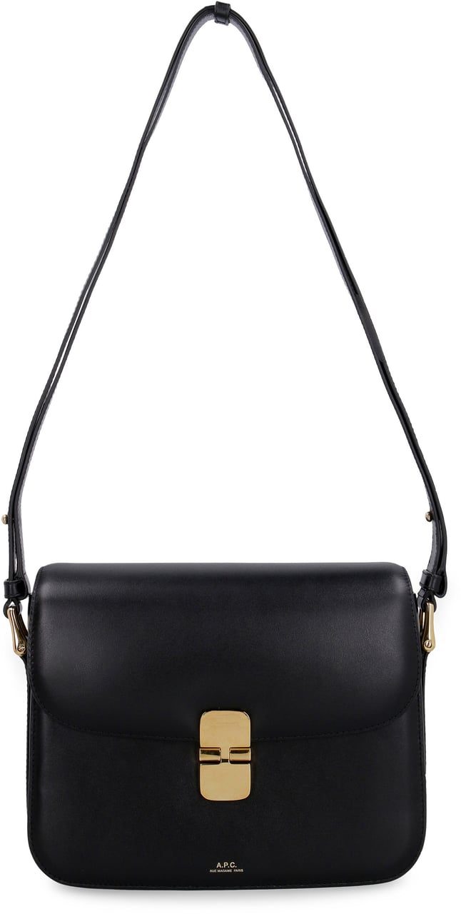 A.P.C. Astra leather small bag Zwart