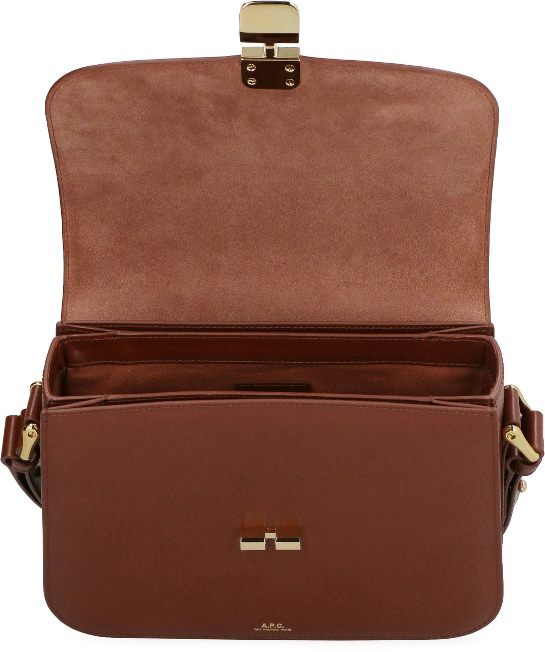 A.P.C. Grace leather crossbody bag Bruin