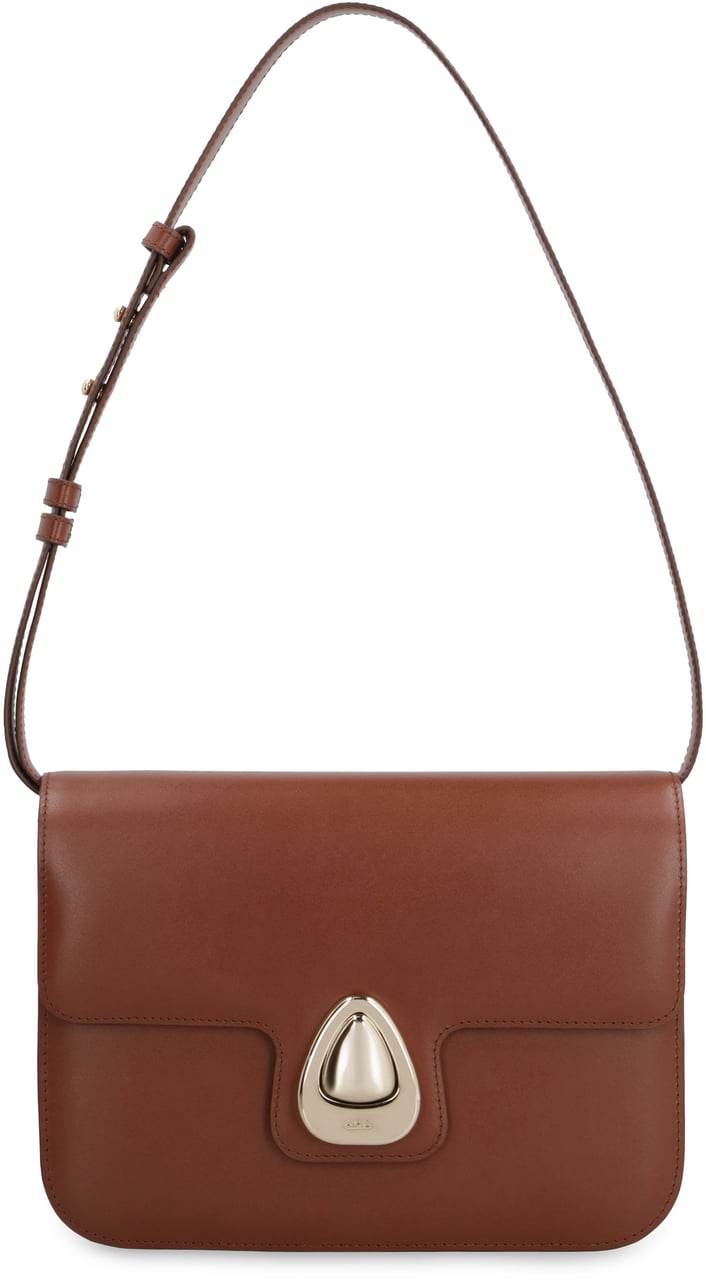 A.P.C. Astra leather small bag Bruin