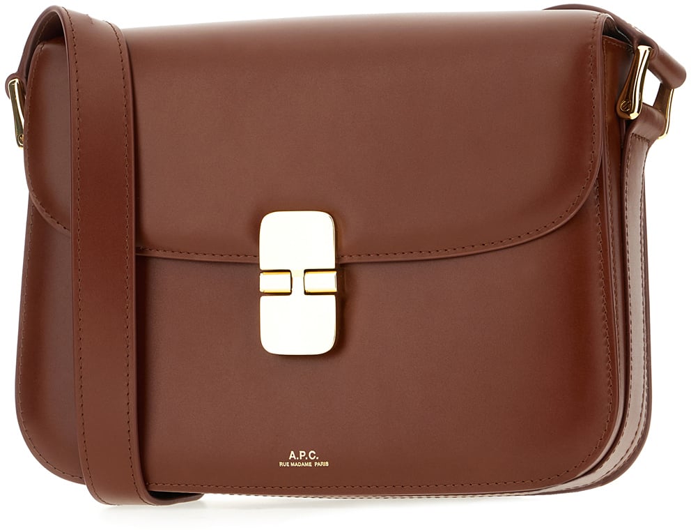A.P.C. A.p.c. Brown leather Grace crossbody bag Bruin