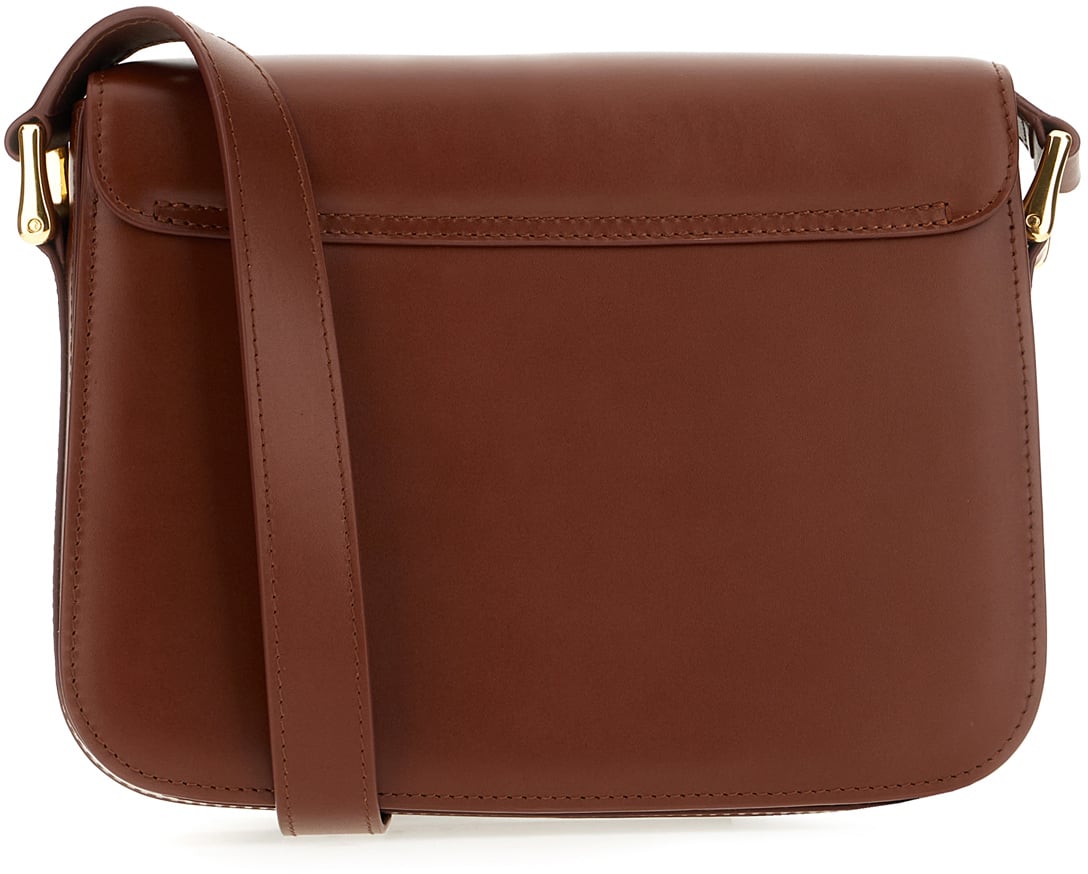 A.P.C. A.p.c. Brown leather Grace crossbody bag Bruin
