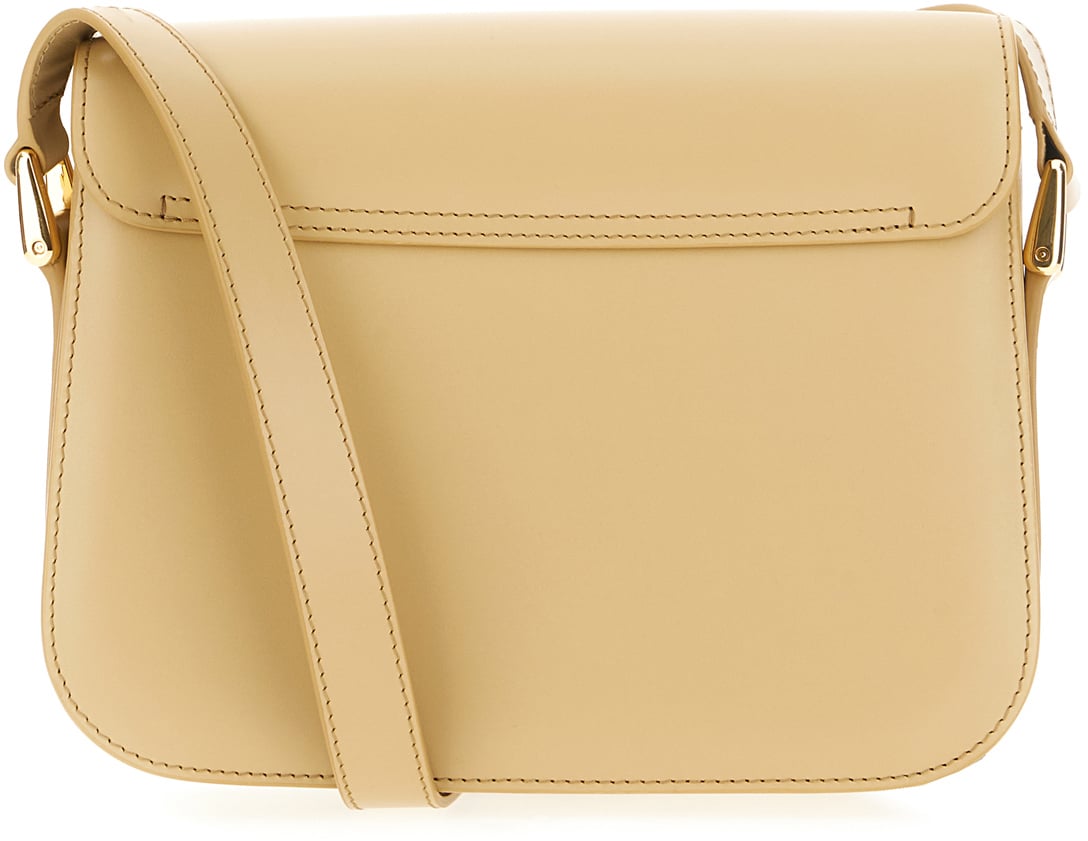 A.P.C. A.p.c. Cappuccino leather small Grace crossbody bag Bruin
