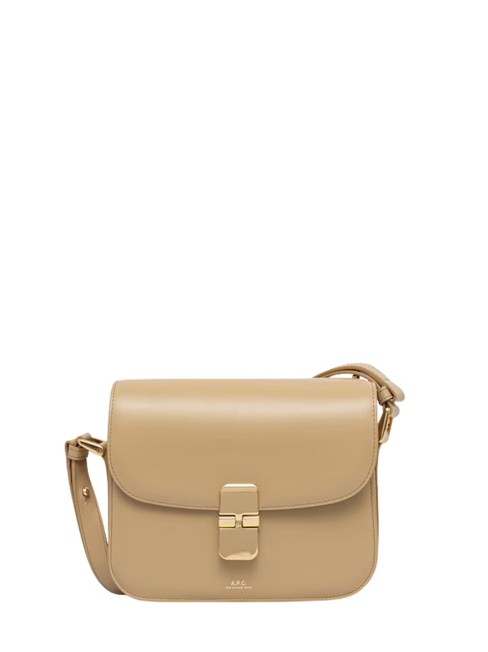 A.P.C. Small Grace Leather Shoulder Bag Bruin