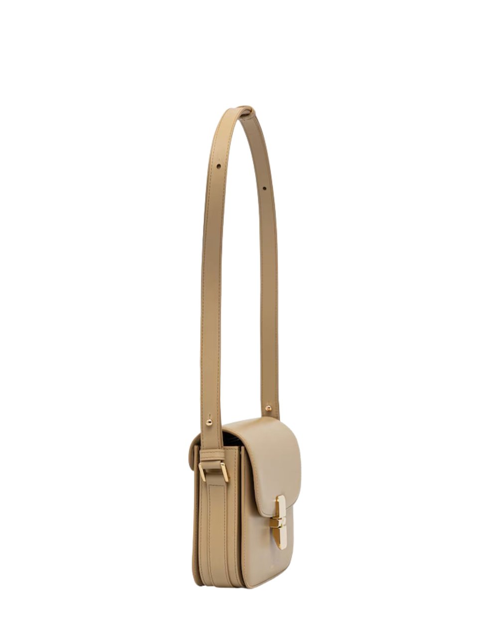 A.P.C. Small Grace Leather Shoulder Bag Bruin