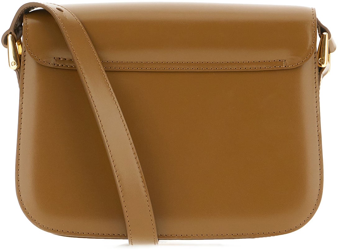 A.P.C. A.P.C. Biscuit leather small Grace crossbody bag Bruin