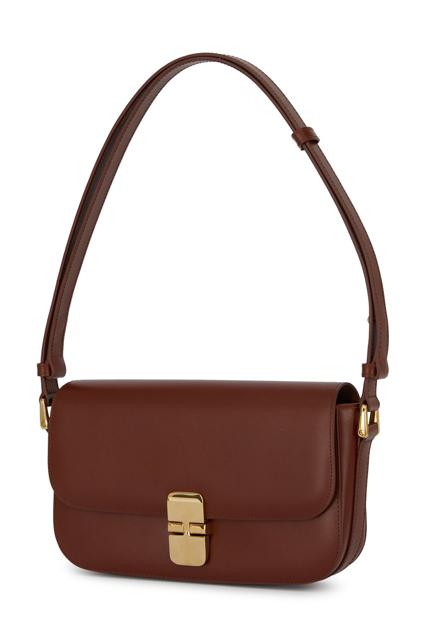 A.P.C. A.p.c. Cognac leather Grace shoulder bag Bruin