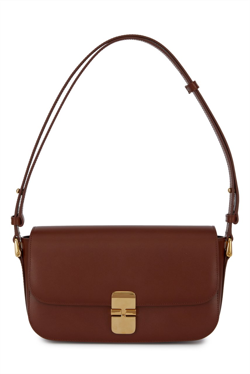 A.P.C. A.p.c. Cognac leather Grace shoulder bag Bruin