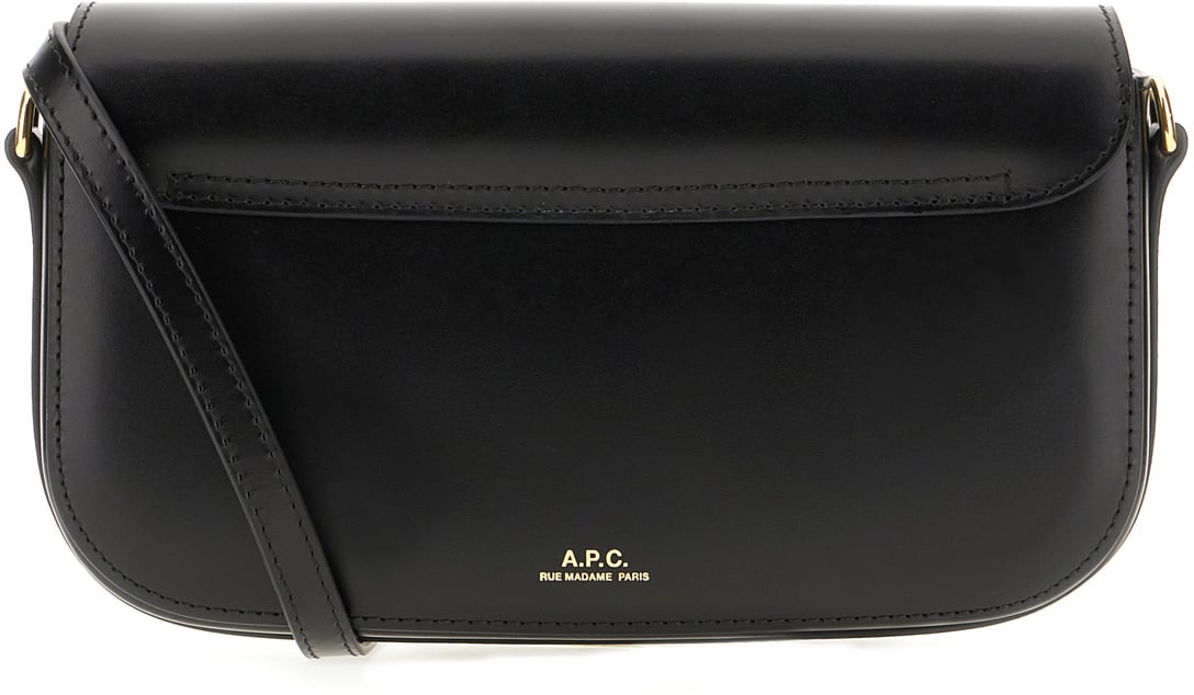 A.P.C. A.P.C. Black leather small Grace crossbody bag Zwart