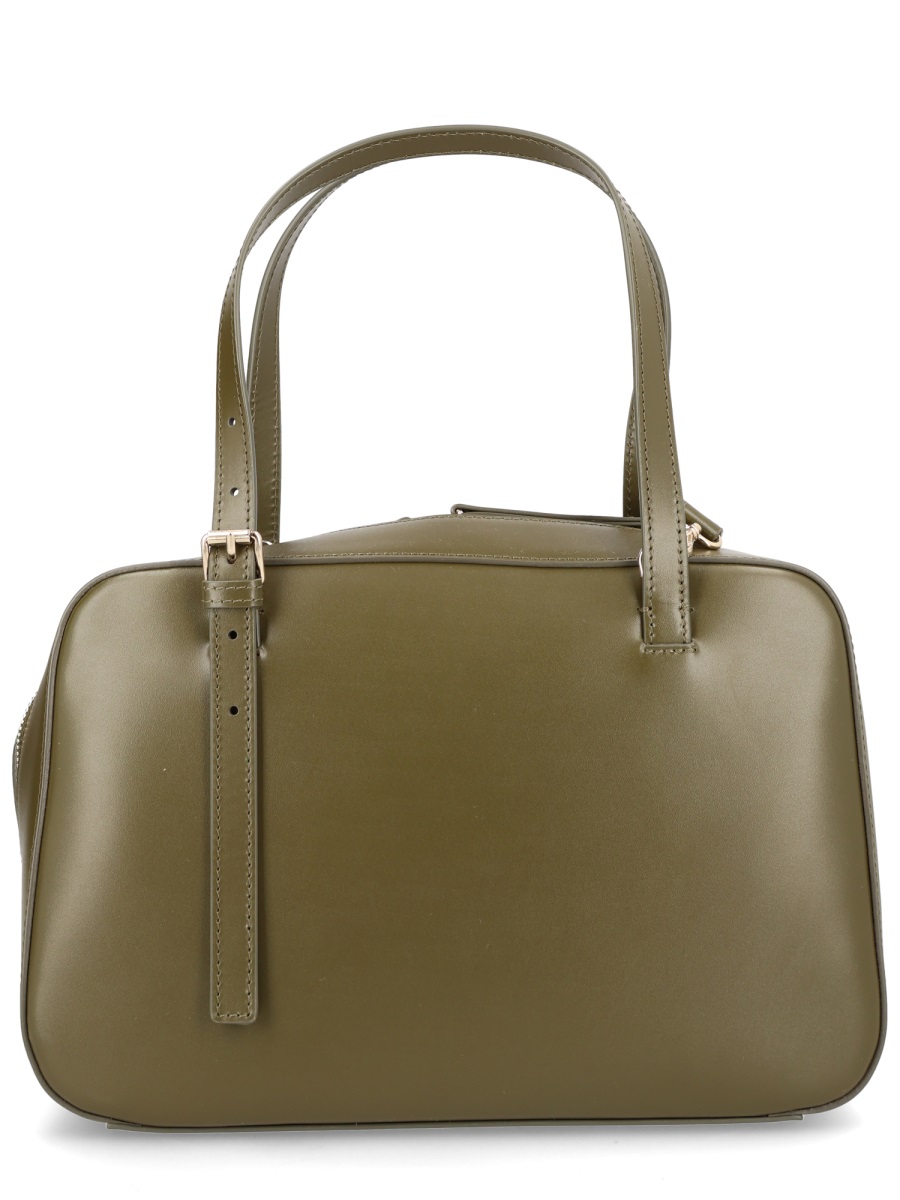 A.P.C. Virginie Smooth Leather Structured Shoulder Bag Groen