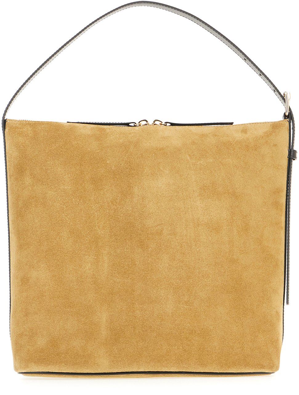 A.P.C. A.P.C. Ochre suede shoulder bag Geel