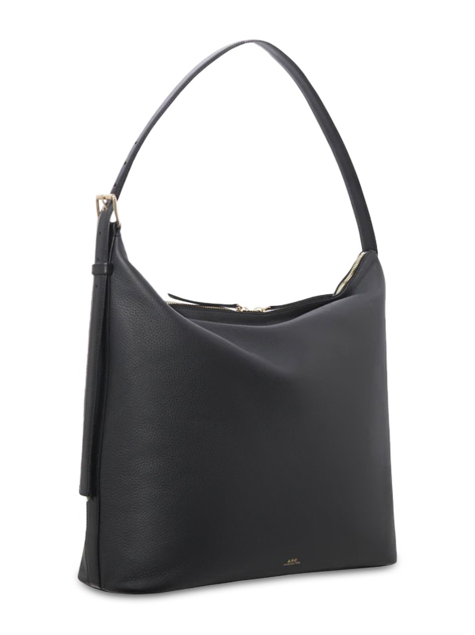 A.P.C. Maxi Bag in Smooth Cow Leather Zwart