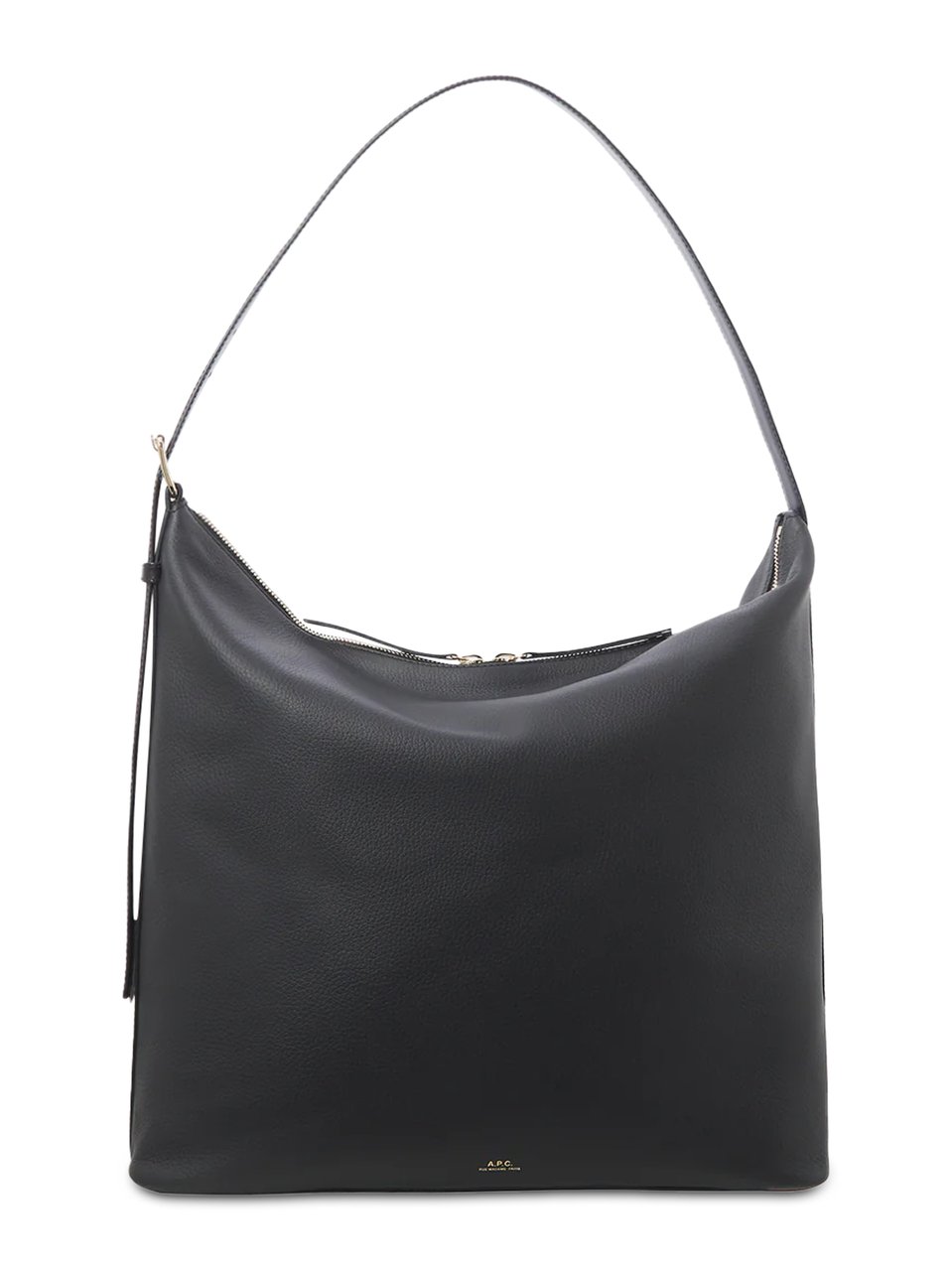 A.P.C. Maxi Bag in Smooth Cow Leather Zwart