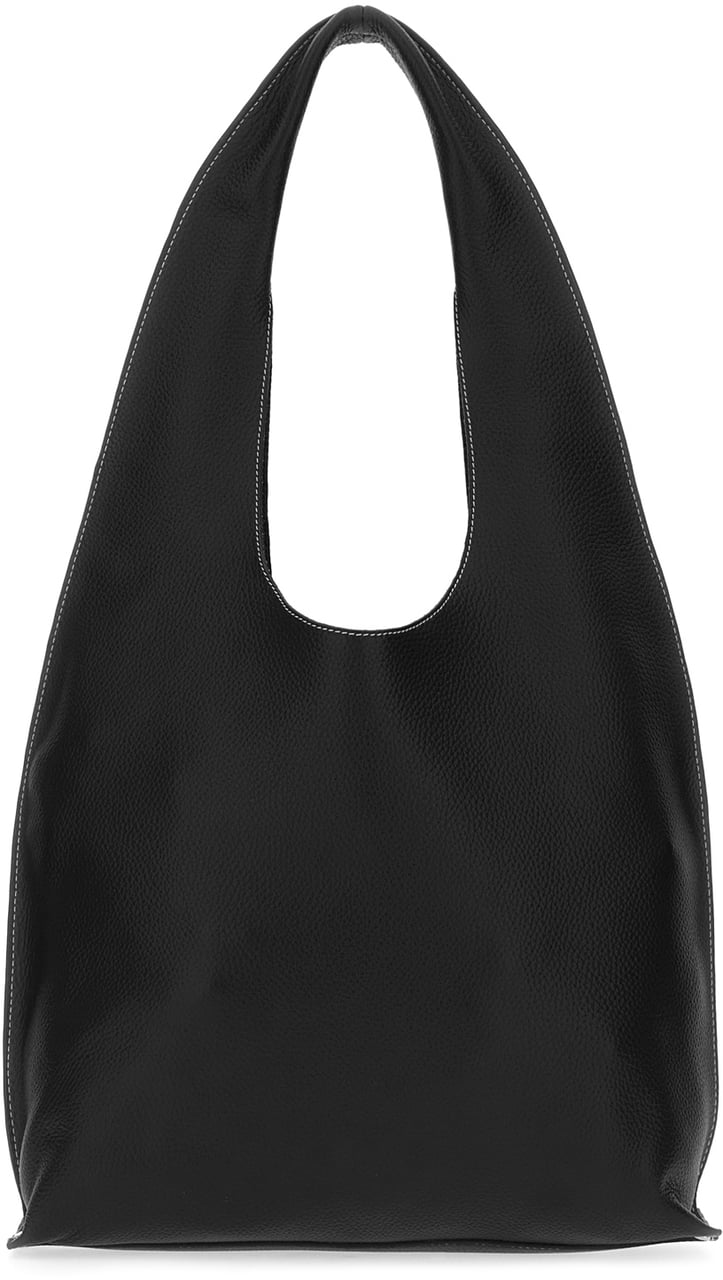 A.p.c. Black leather shoulder bag Zwart