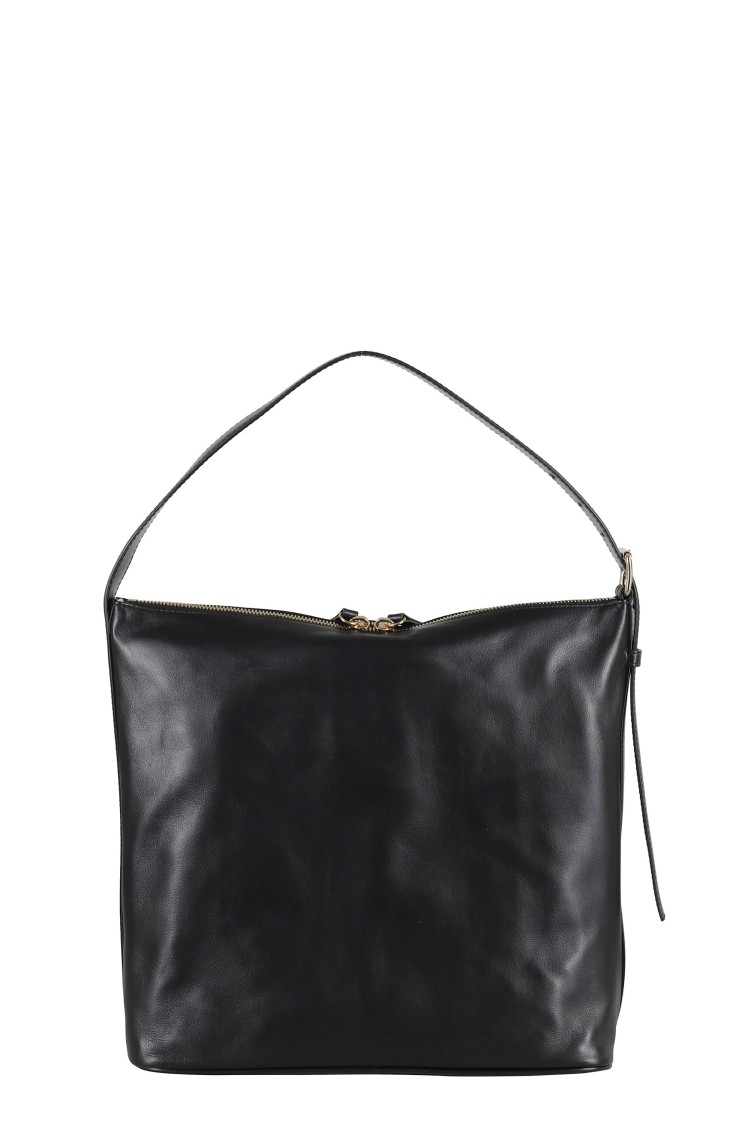 A.P.C. Sac Vera Leather Shoulder Bag Zwart