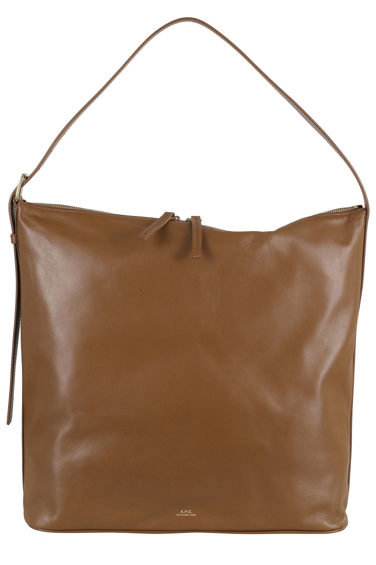 A.P.C. Sac Vera Maxi Shoulder Bag Bruin