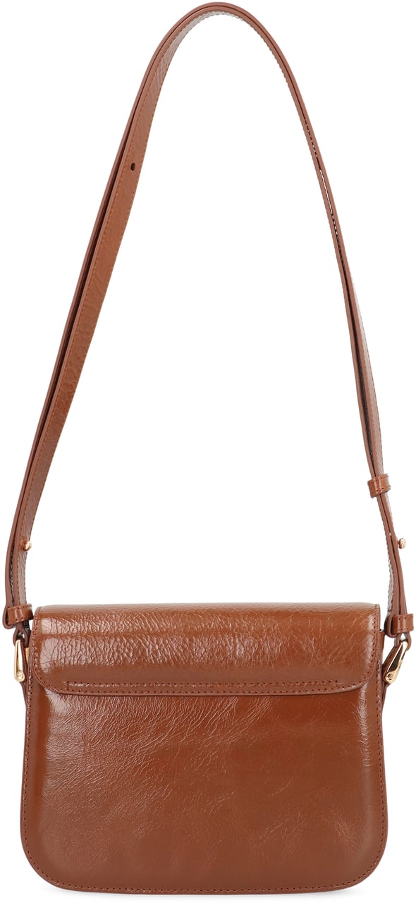 A.P.C. Grace Small bag in leather Bruin