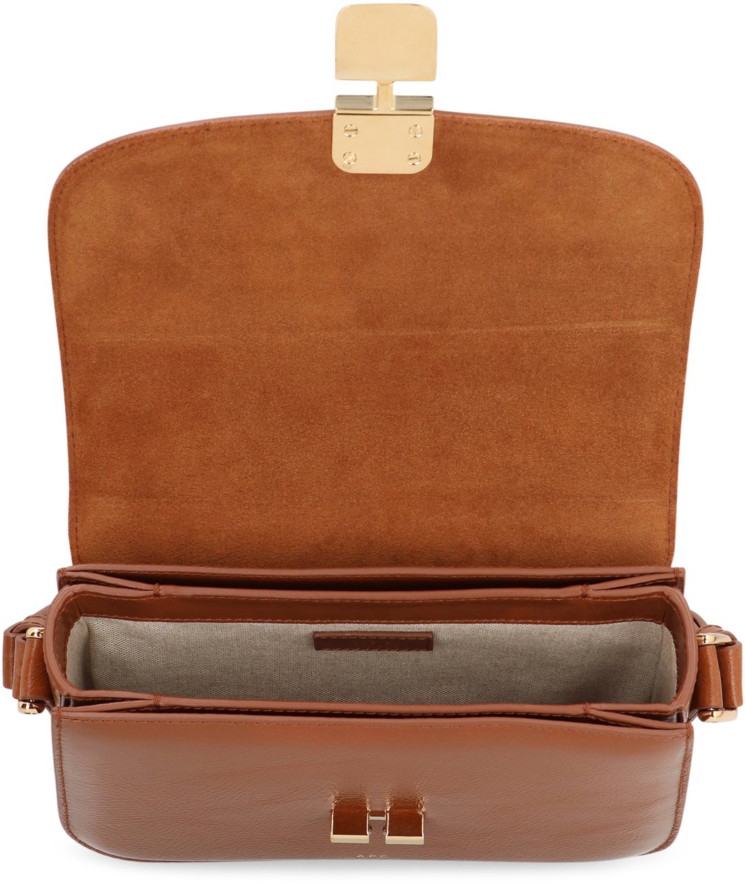 A.P.C. Grace Small bag in leather Bruin