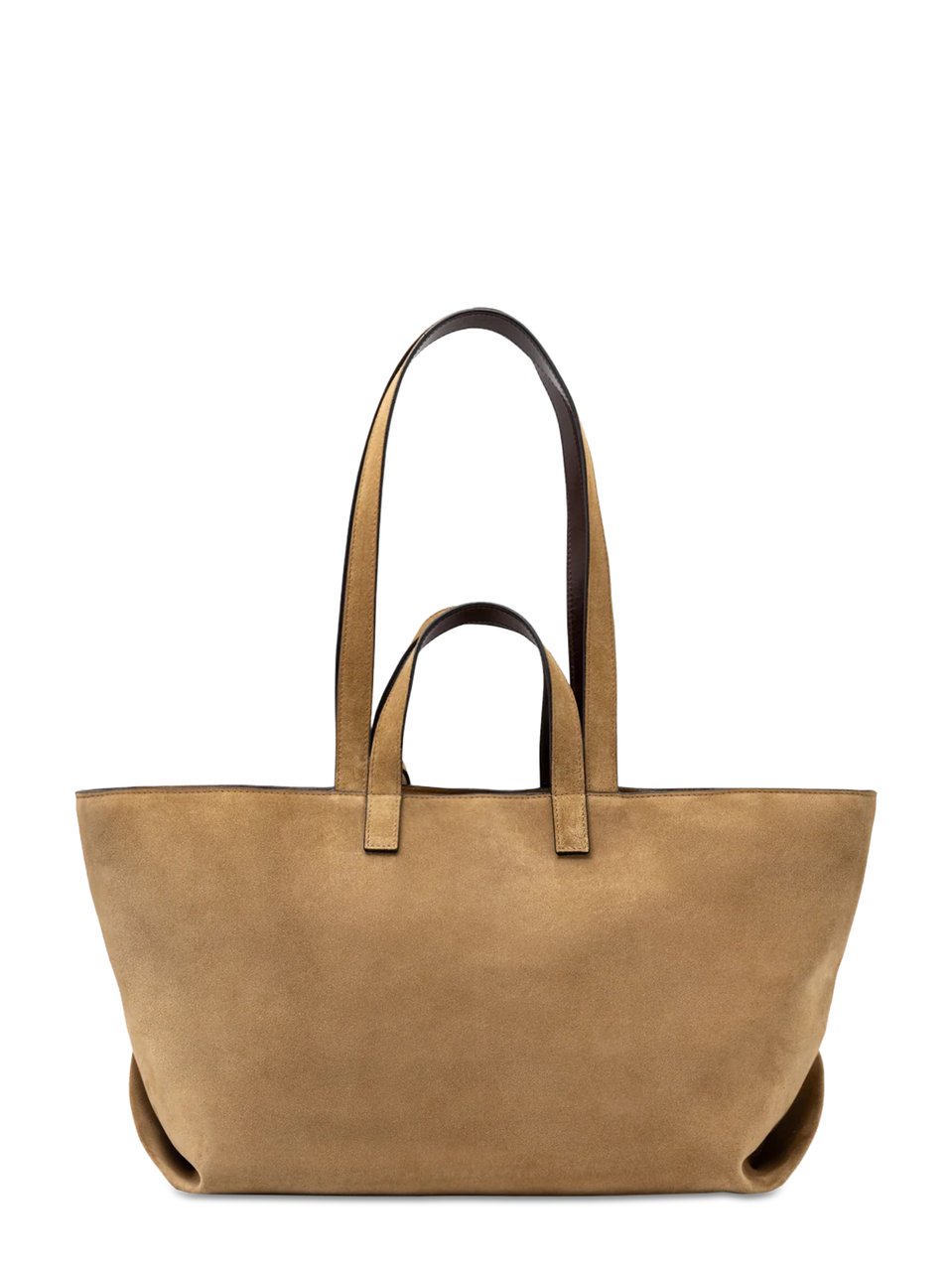 A.P.C. Soft-Structured Brown Cow Leather Tote Bag Bruin