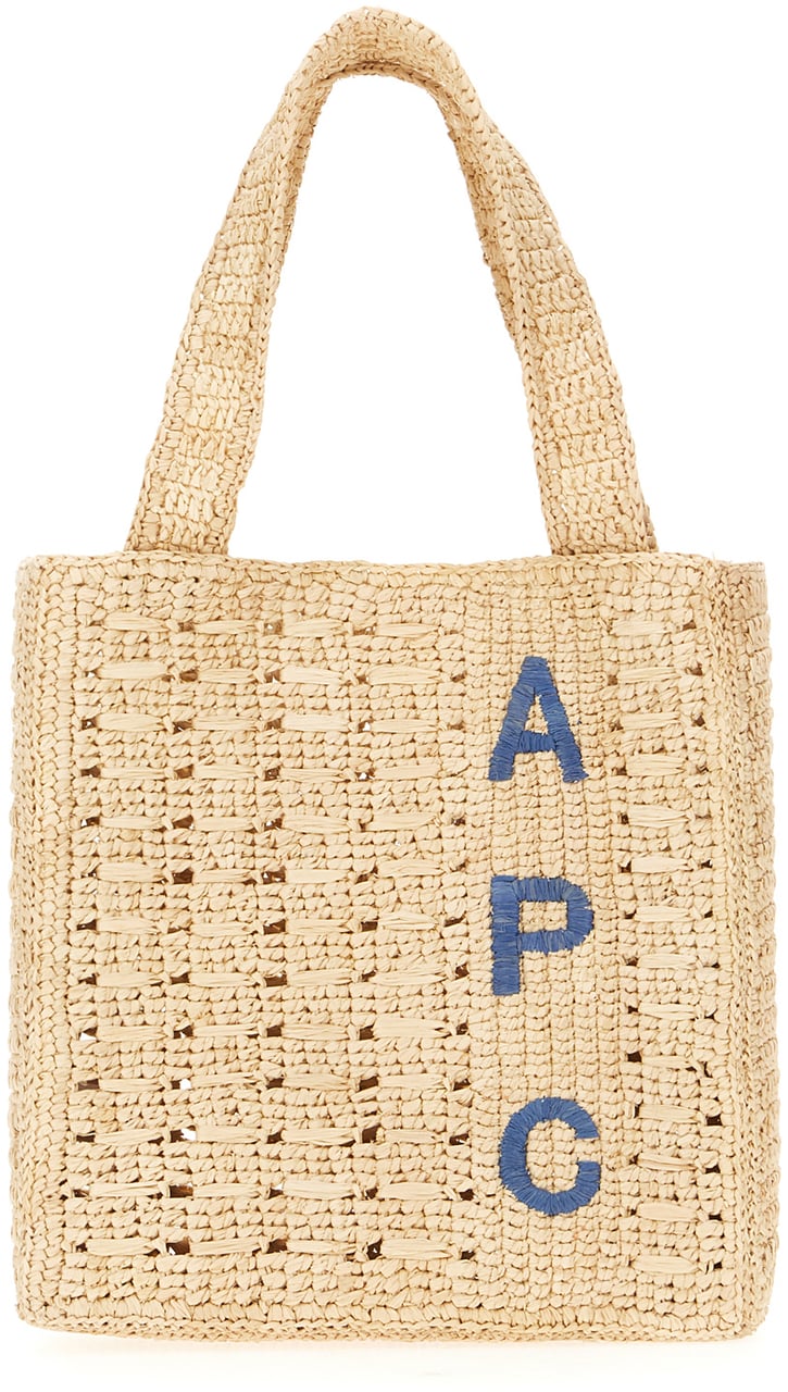A.p.c. Raffia handbag Neutraal