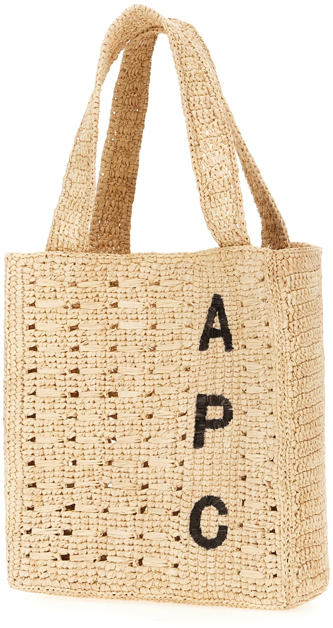 A.p.c. Raffia handbag Neutraal