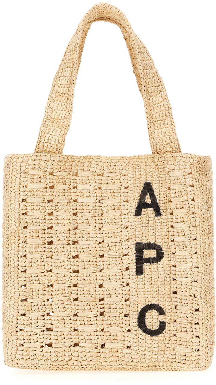 A.p.c. Raffia handbag Neutraal