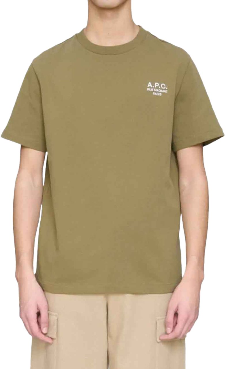 A.P.C. t shirt a logo imprime 19 Groen