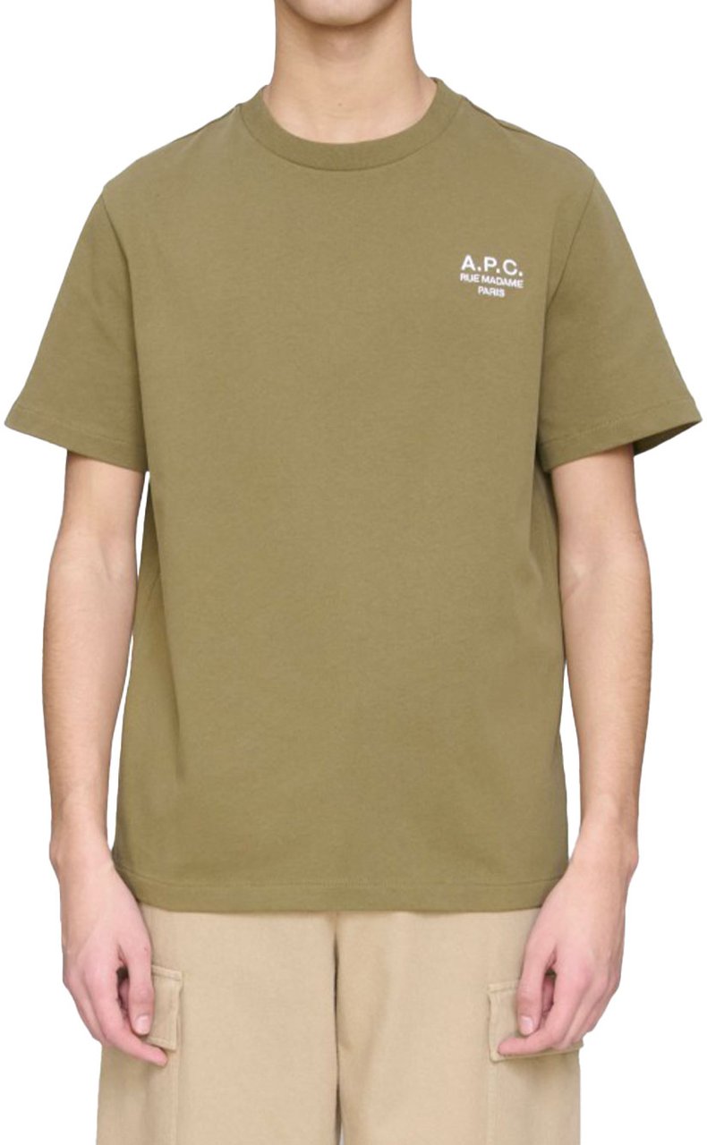 A.P.C. t shirt a logo imprime 19 Groen