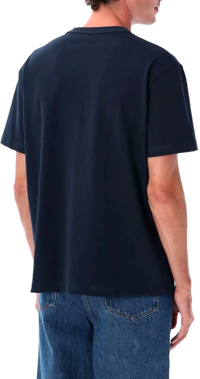 A.P.C. t shirt a logo imprime 6 Blauw