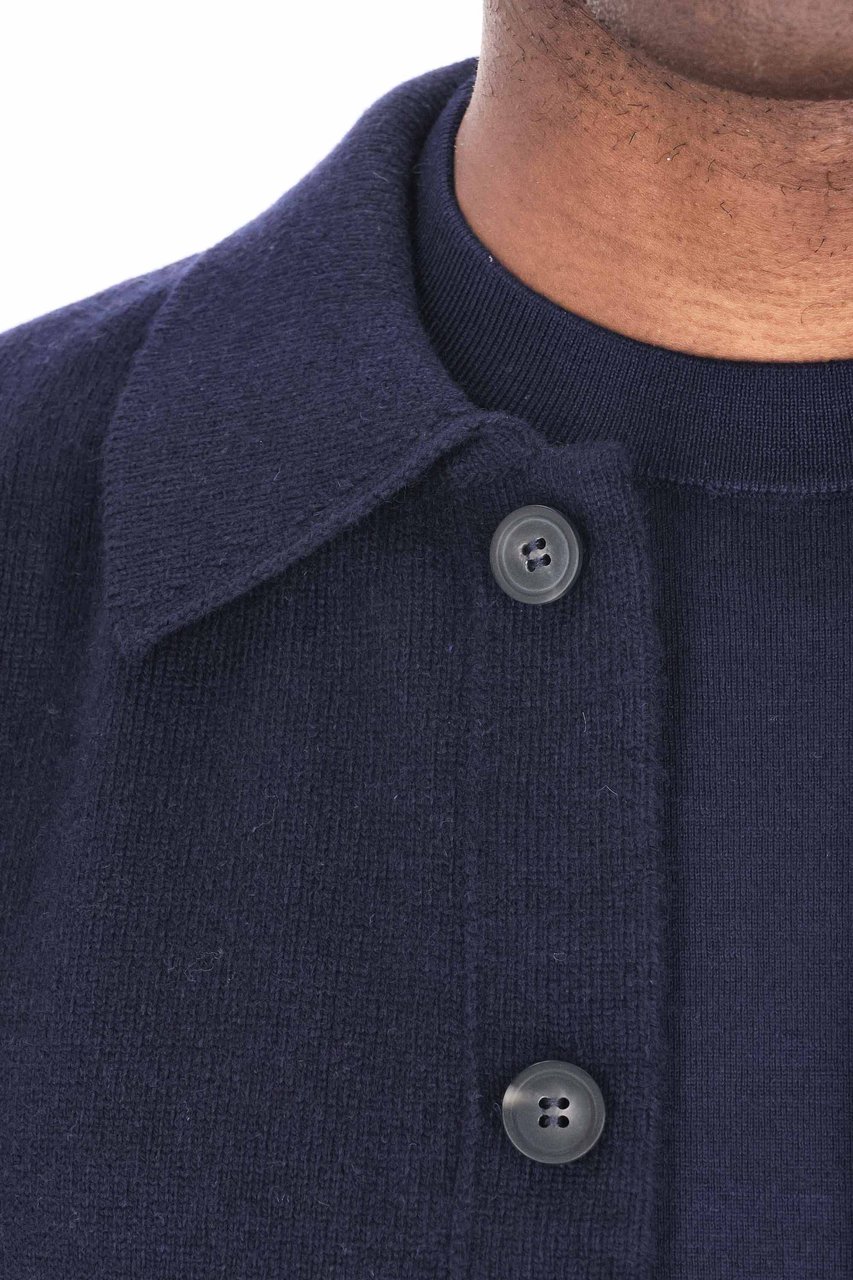A.P.C. Wool Cardigan with Pocket Zwart