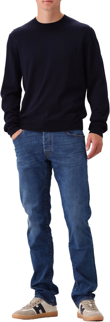 A.P.C. Gebreide Trui Blauw Pull Matthieu Blauw