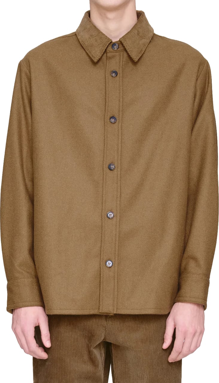 A.P.C. Shirts Brown Beige
