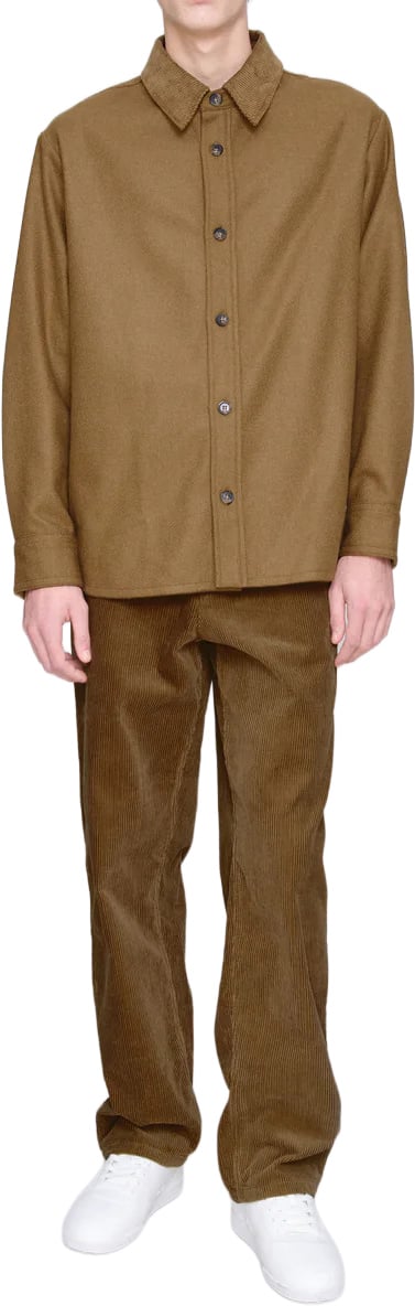 A.P.C. Shirts Brown Beige
