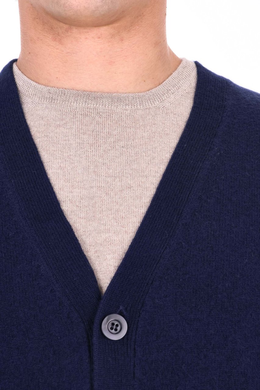 A.P.C. Pure Wool Logo Cardigan Zwart