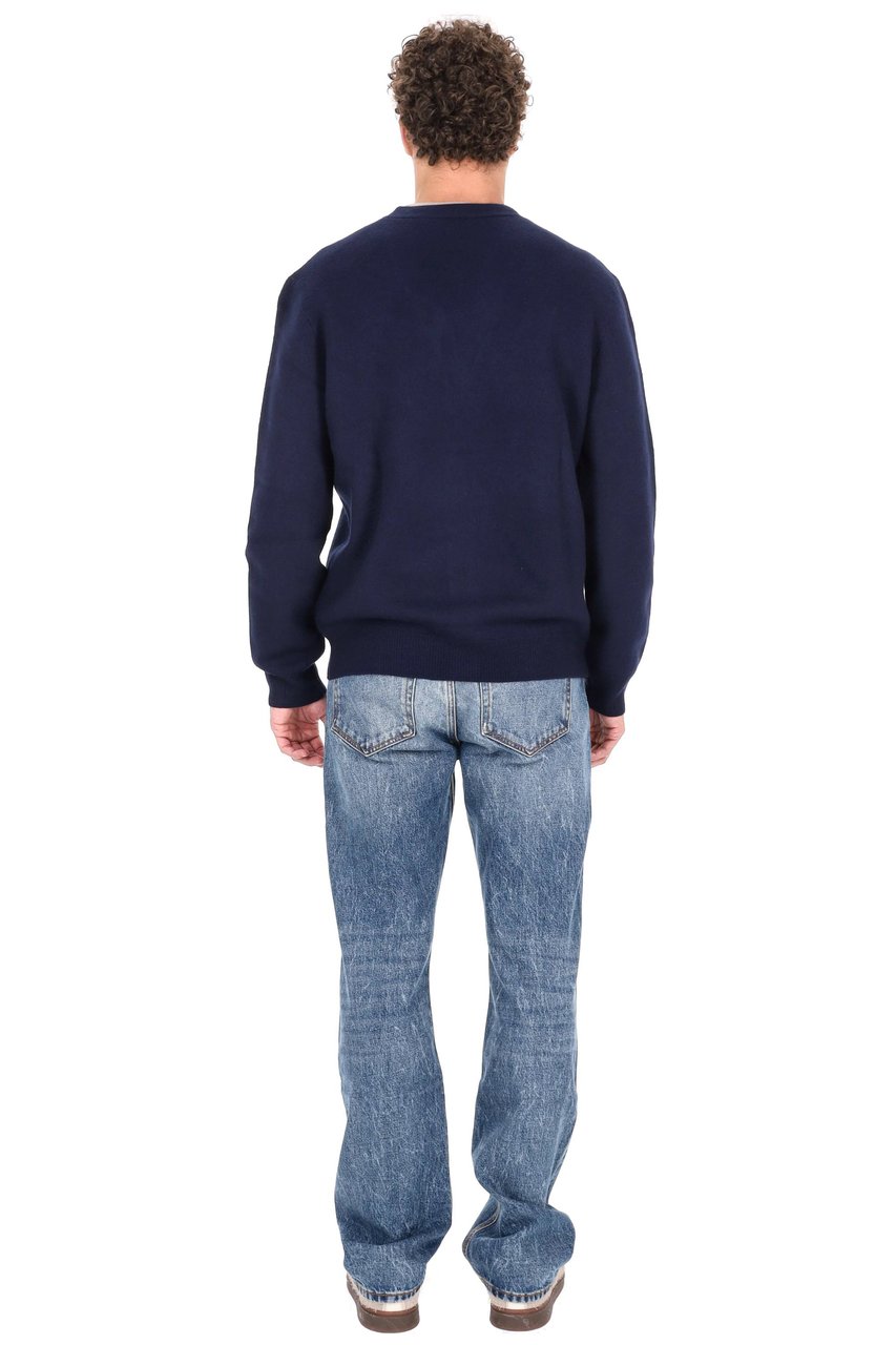 A.P.C. Pure Wool Logo Cardigan Zwart