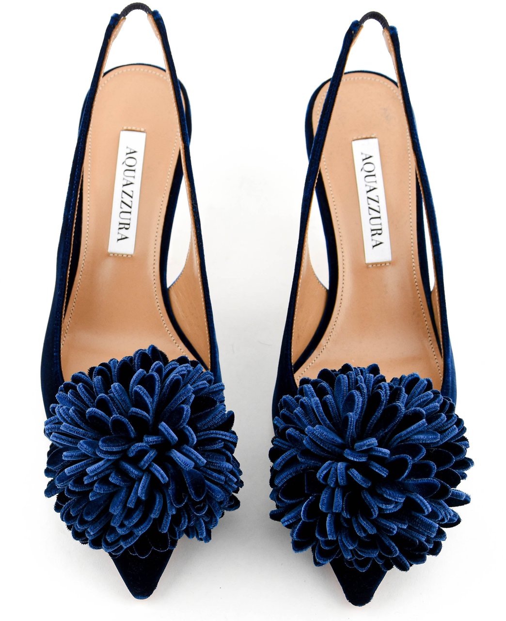 Aquazzura Couturier Sling 65 Pump Paris Blu Blauw
