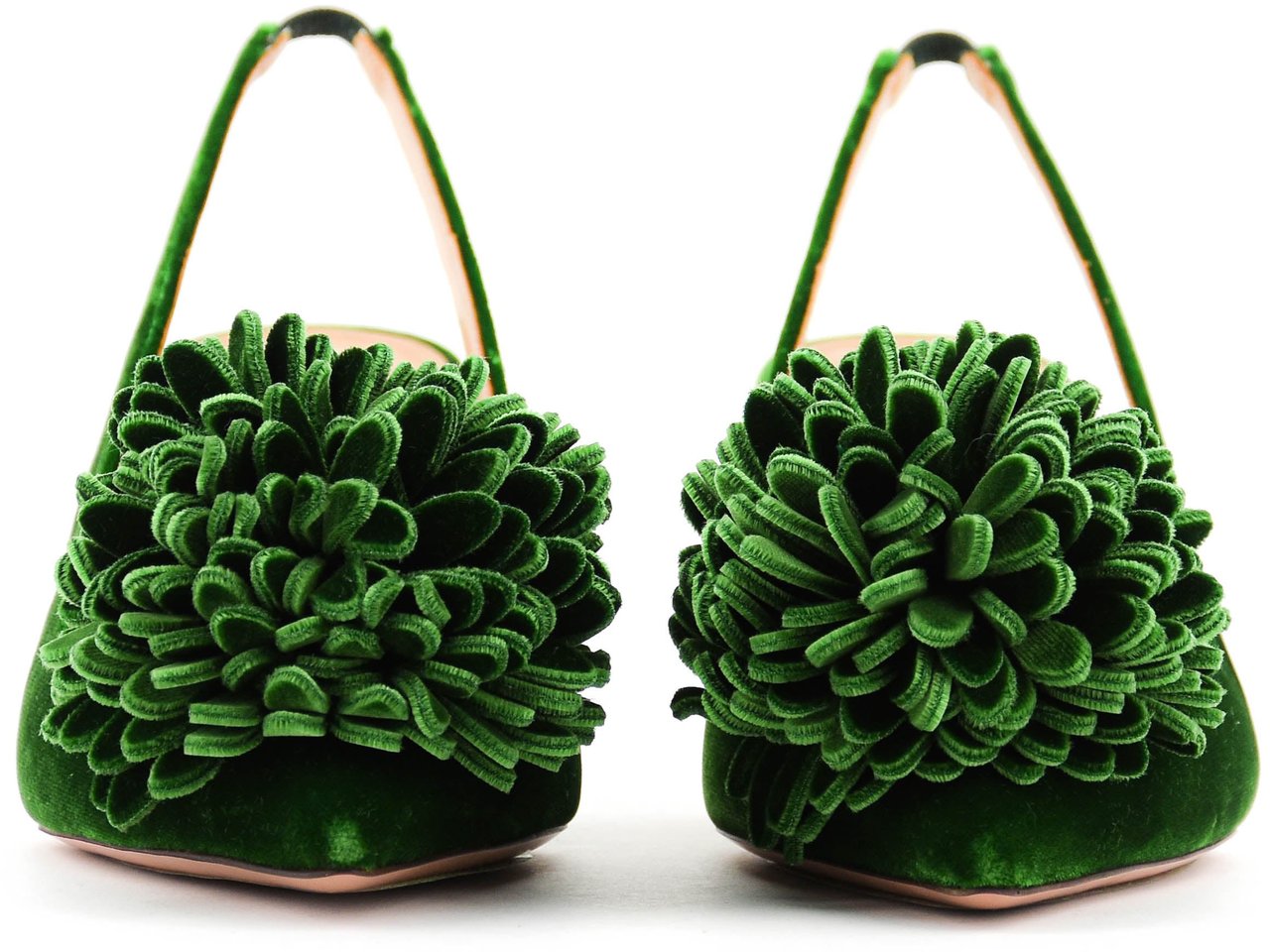 Aquazzura Couturier Sling 65 Pump Malachite Groen