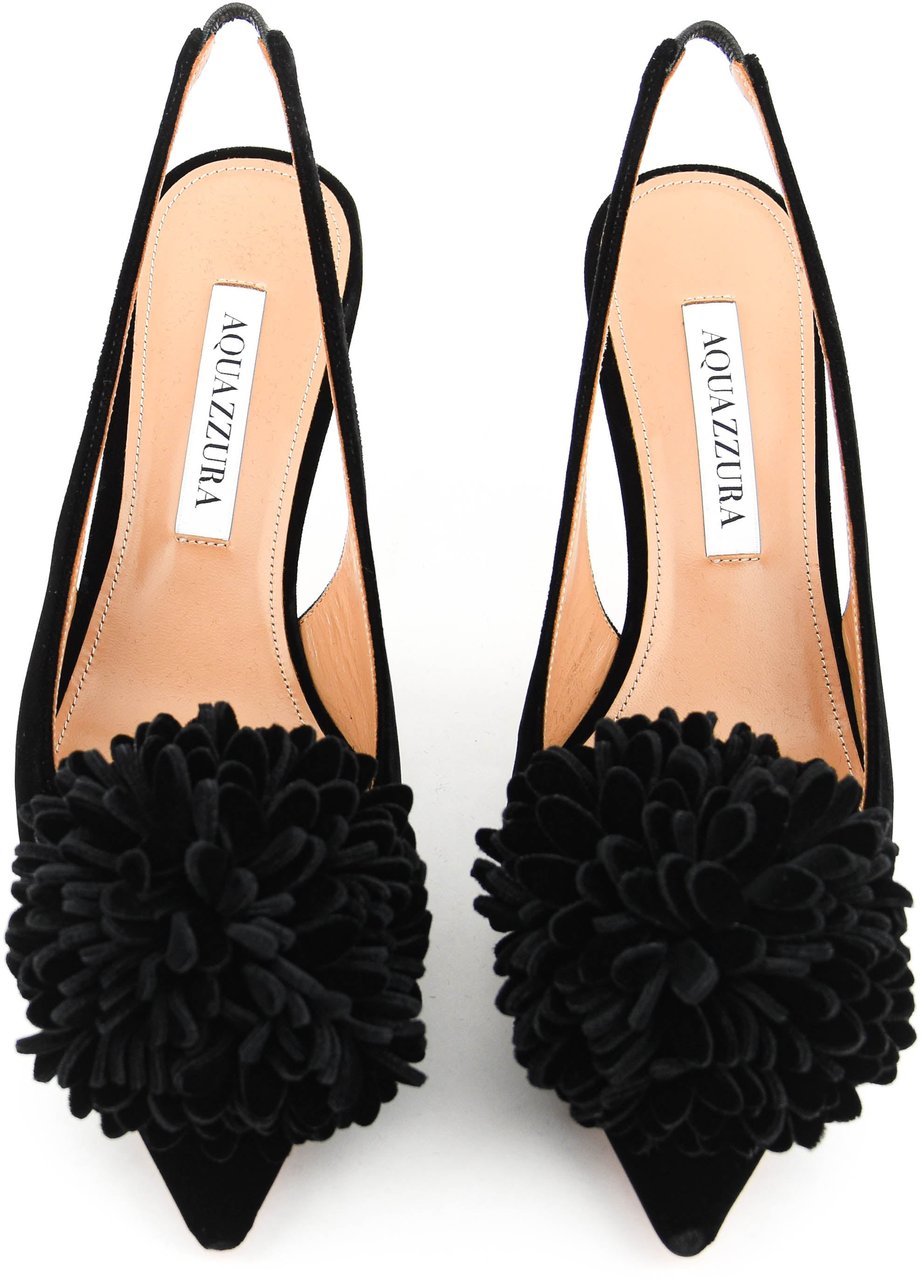 Aquazzura Couturier Sling 65 Pump Black Zwart